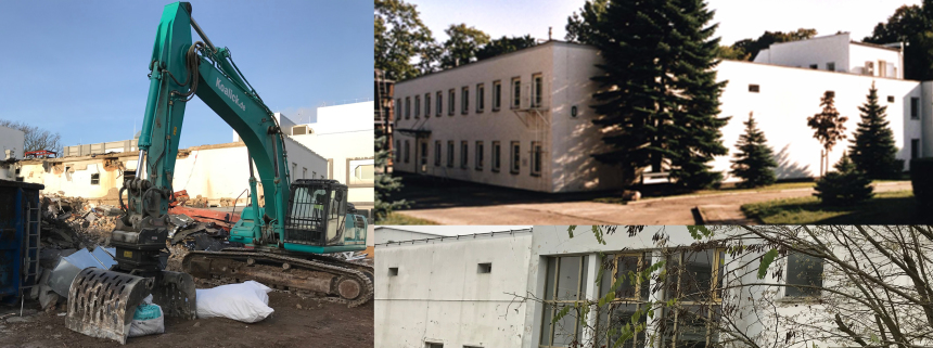 Haus O and Haus M Teltow Campus abriss Vorschau